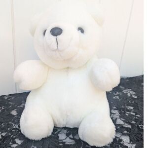 Playful Pals Polar Bear Plush- Mervyn's -9"- Korea
